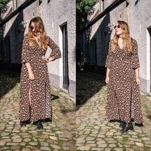 ZARA BLOGGER FAVORITE DRESS WITH SLITS Small‎